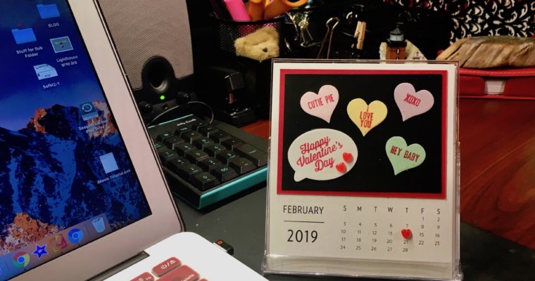 2019 D.I.Y. Desk Calendar – February