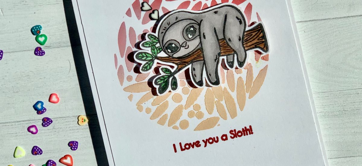 “Stewart the Sloth” with Stencil Layering Video