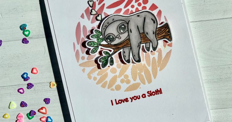 “Stewart the Sloth” with Stencil Layering Video