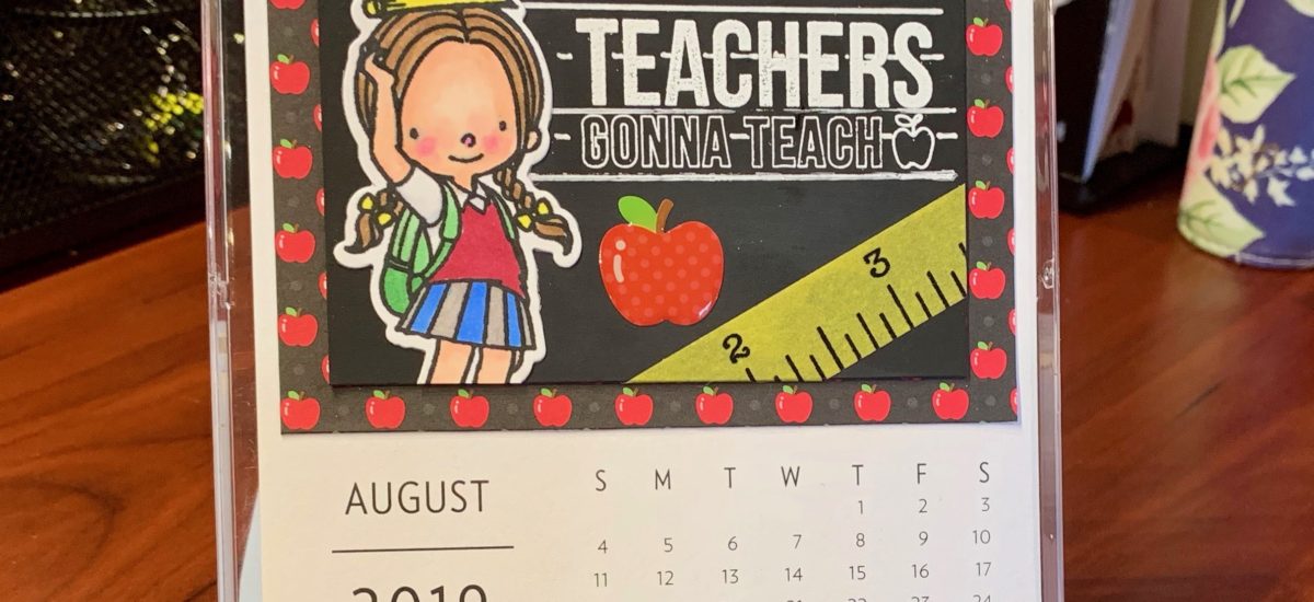 2019 D.I.Y. Desk Calendar – August