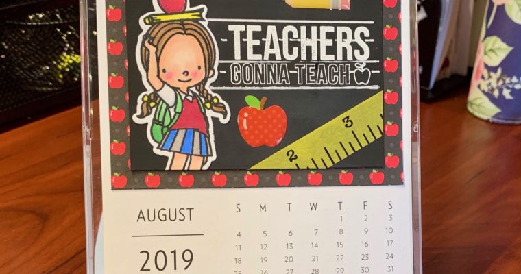2019 D.I.Y. Desk Calendar – August
