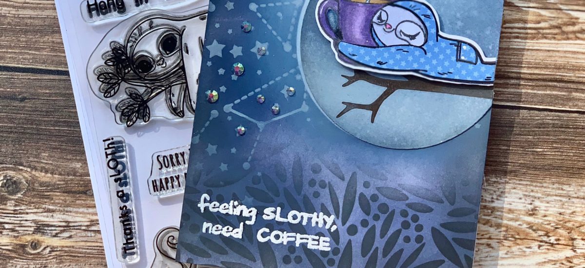 Stewart the Sloth Sports “Dr. Denton” PJs (and Coffee) | Paper Piecing Fun!