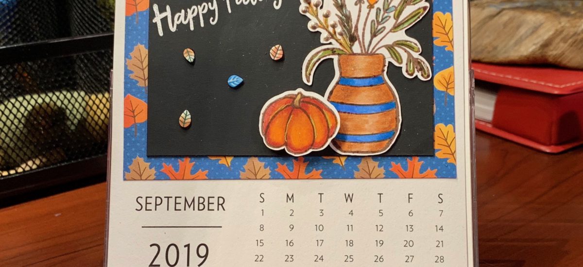 2019 D.I.Y. Desk Calendar – September