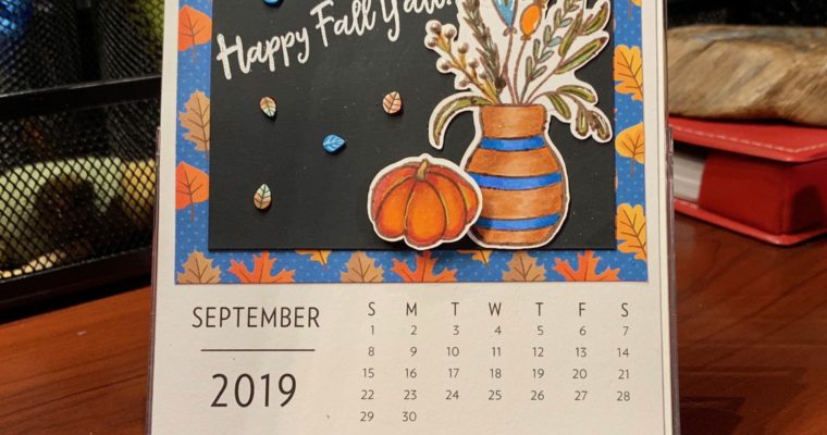 2019 D.I.Y. Desk Calendar – September