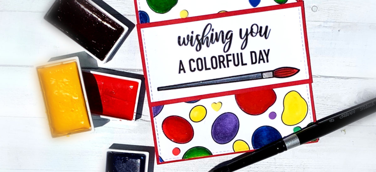 Wishing You a Colorful Day | “Crafting” with Joy Clair’s “Pencil Me” Digital Stamps