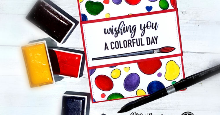 Wishing You a Colorful Day | “Crafting” with Joy Clair’s “Pencil Me” Digital Stamps