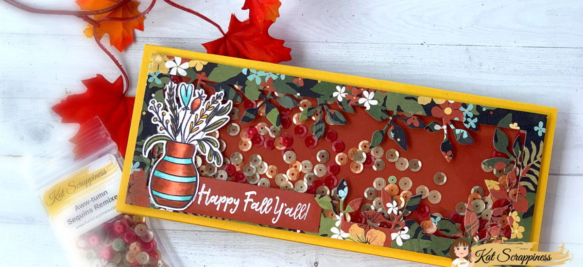 Fall Slimline Shaker Cards | Giveaway!