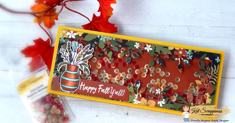 Fall Slimline Shaker Cards | Giveaway!