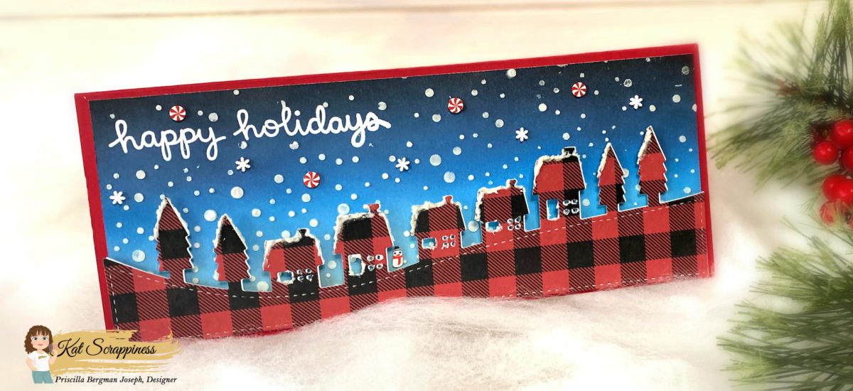 Holiday Village Slimline Cards