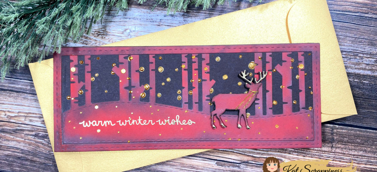 Winter Forest Slimline Cards