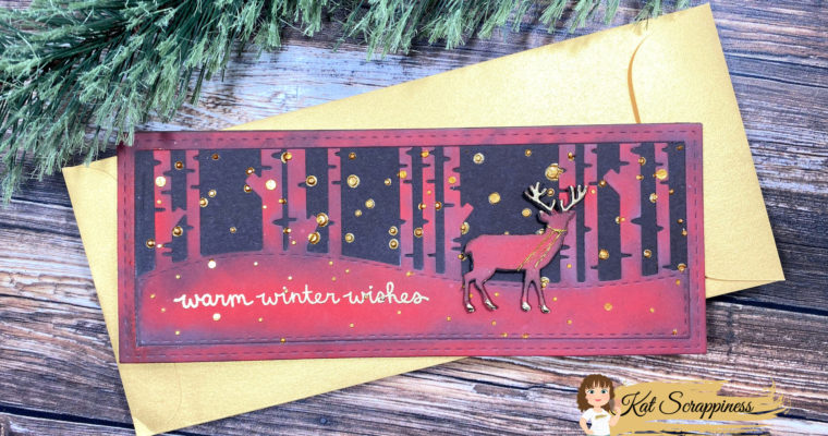 Winter Forest Slimline Cards