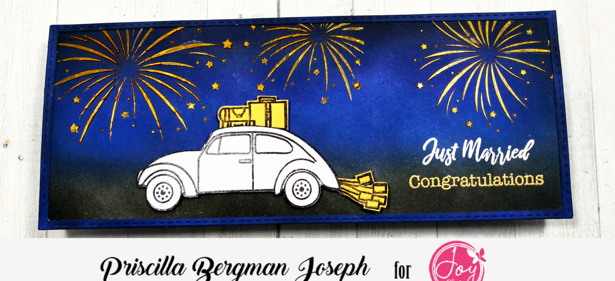 “Just Married”  | Joy Clair Slimline Card