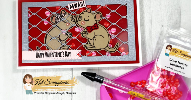 “MWAH!” | Valentine Quokkas Mini Slimline Card