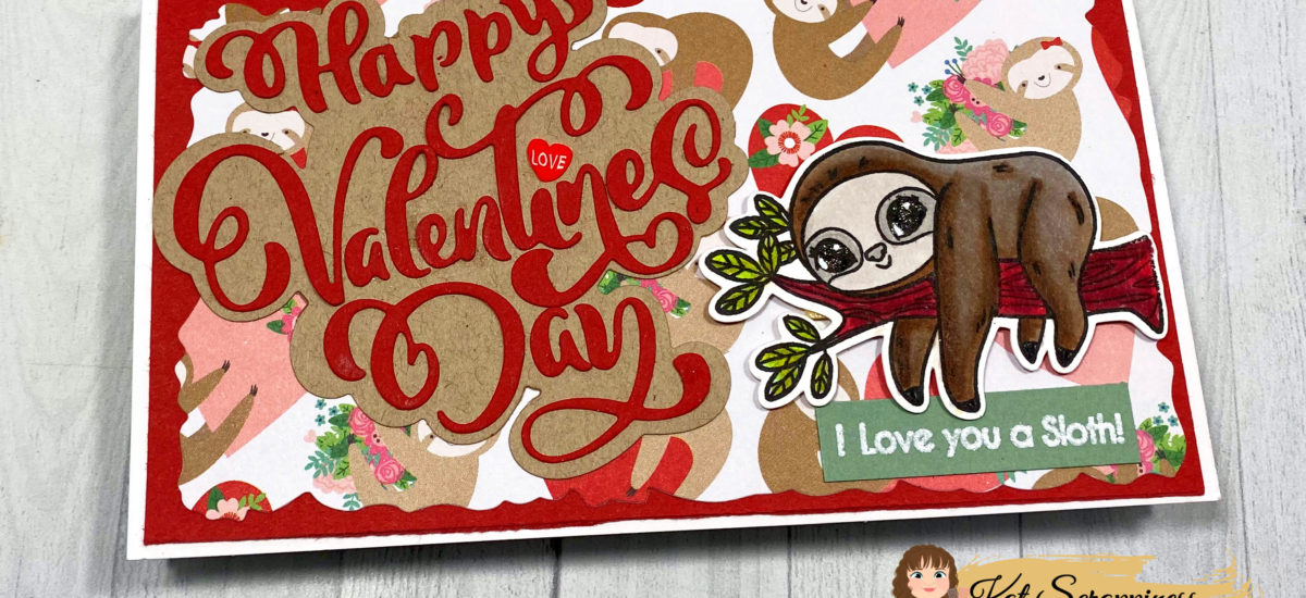 I Love You “a Sloth” | Mini Slimline Valentine Cards