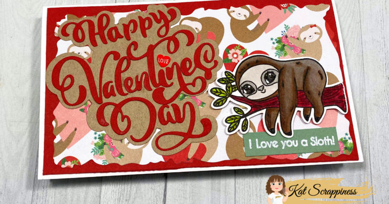 I Love You “a Sloth” | Mini Slimline Valentine Cards