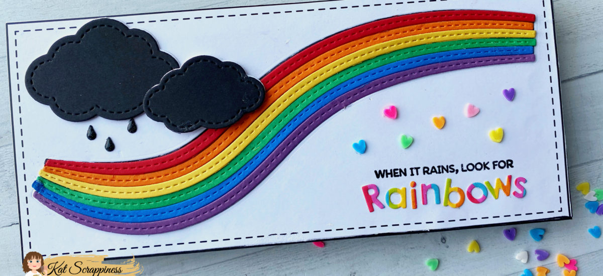 Look for Rainbows Slimline Card