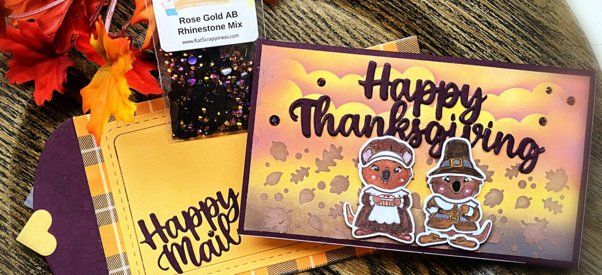Thanksgiving Mini Slimline Card and Envelope