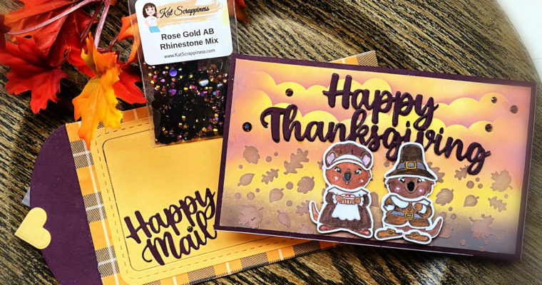 Thanksgiving Mini Slimline Card and Envelope