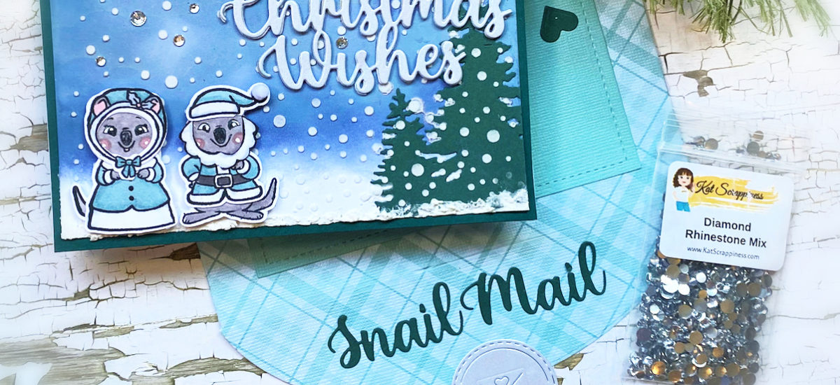 Christmas Wishes Mini Slimline Card and Envelope