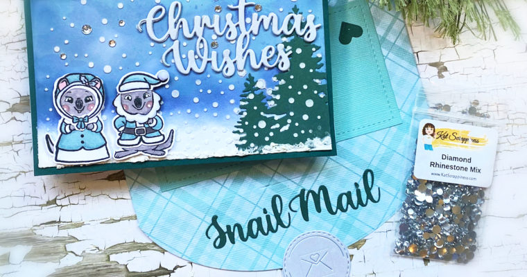 Christmas Wishes Mini Slimline Card and Envelope