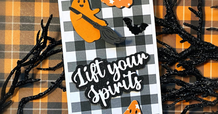 “Lift Your Spirits” Slimline Halloween Card