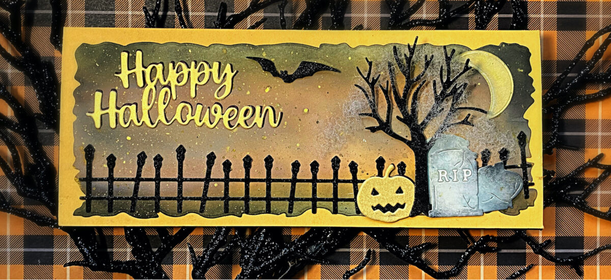 R.I.P. – Spooky Cemetery Halloween Card
