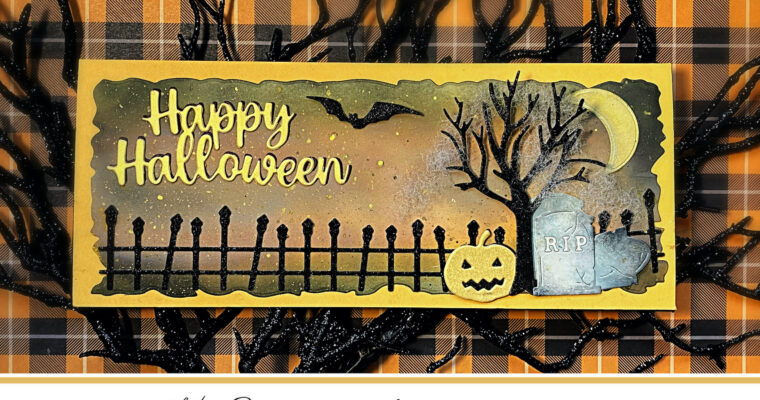 R.I.P. – Spooky Cemetery Halloween Card