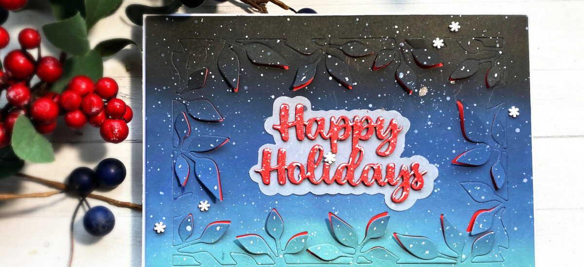 “Happy Holidays” 5 x 7 Card