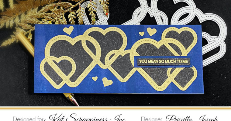 Masculine Valentine Slimline Card