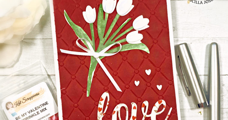 Watercolored Valentine Tulips – Spring is Almost Here!