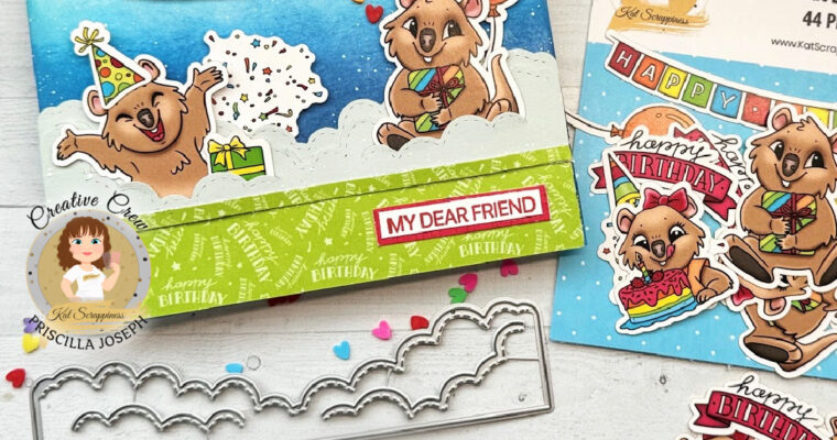 Die Cut Ephemera Makes for a Quick & Easy Birthday Card