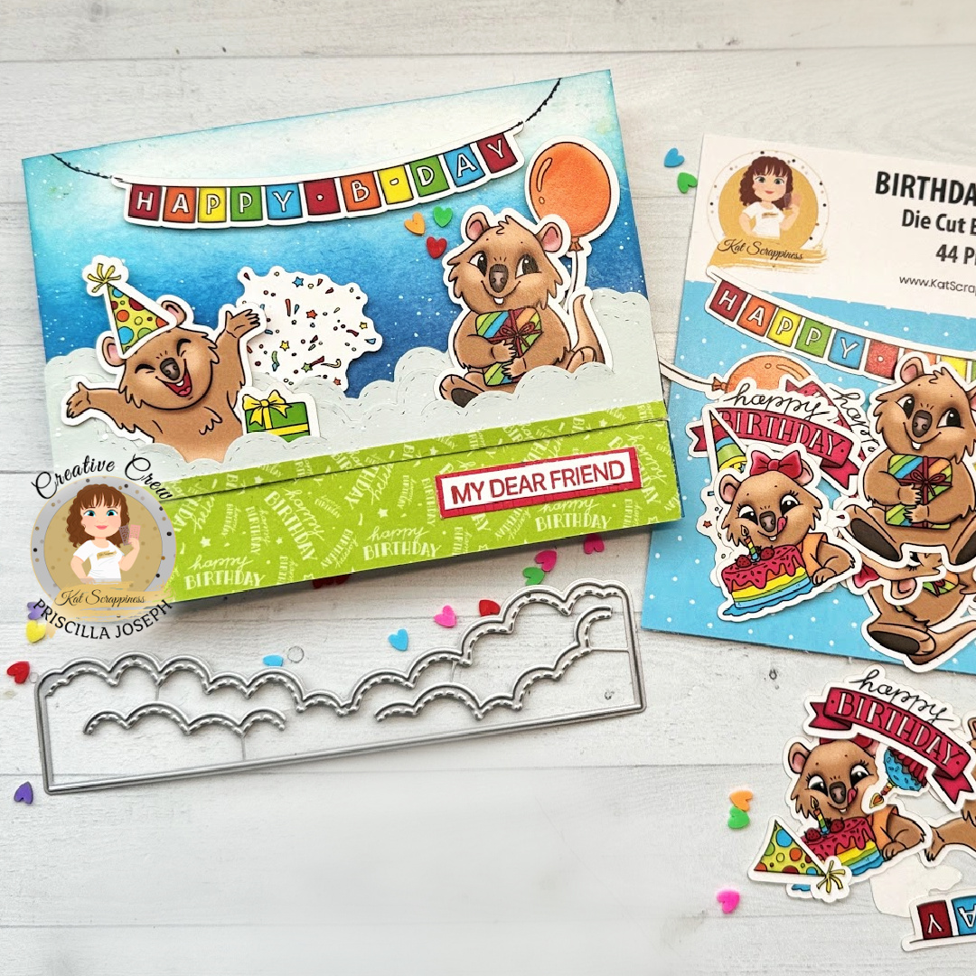 Die Cut Ephemera Makes for a Quick & Easy Birthday Card - Nubble Light ...