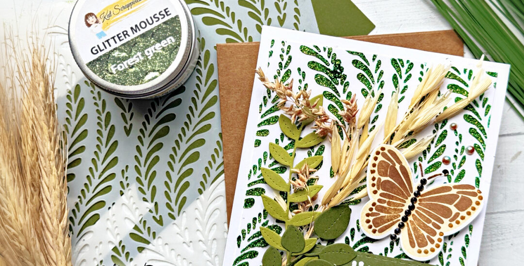 Using Mousse and Stencils to Create Spring Backdrops for Your Cards