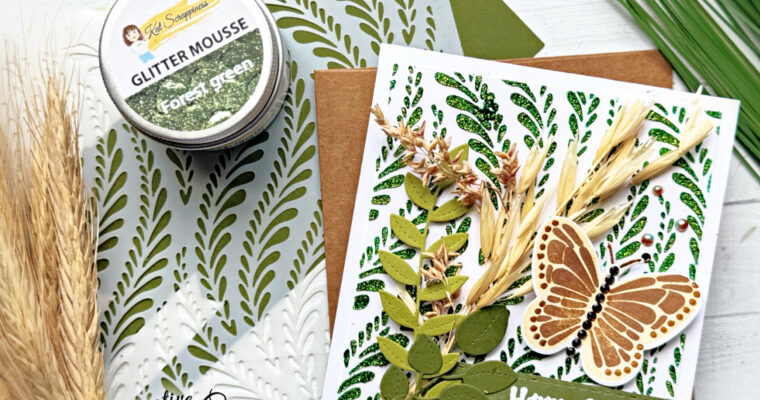 Using Mousse and Stencils to Create Spring Backdrops for Your Cards