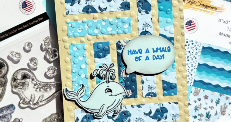 Using Strips from a Coordinating Paper Pad to Create a Card Background