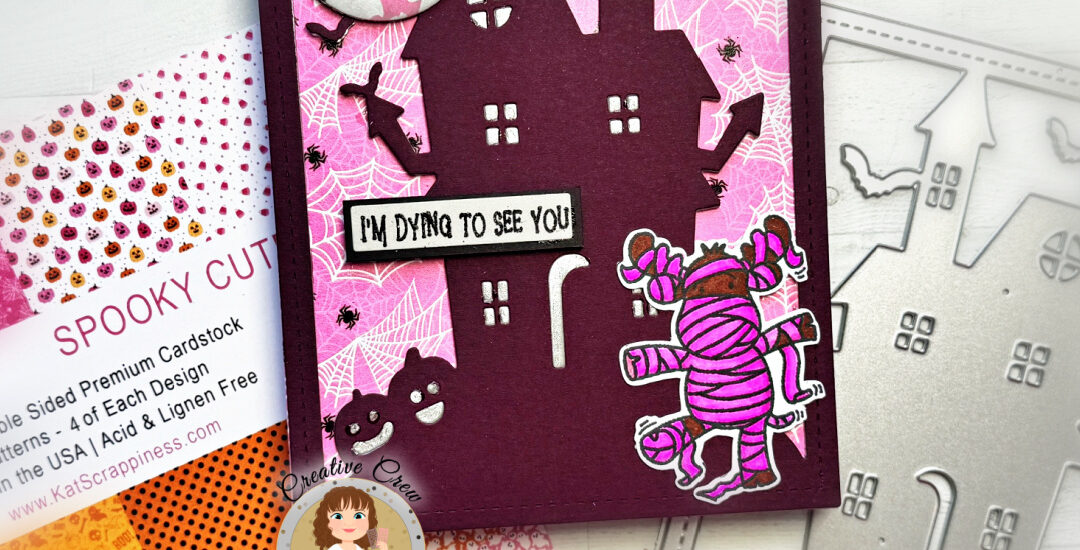 Spooky (and Cute) Haunted House Card