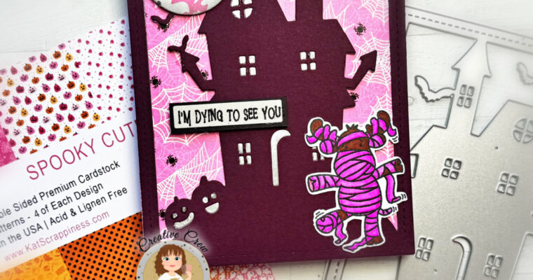 Spooky (and Cute) Haunted House Card