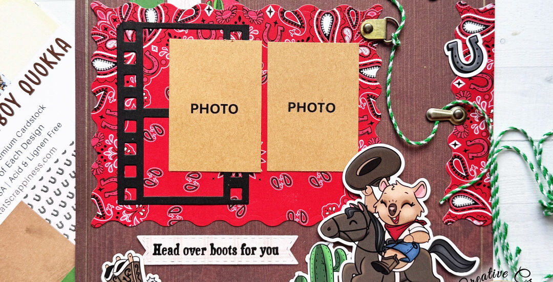 Howdy Cowboy! – A One Page Scrapbook Layout