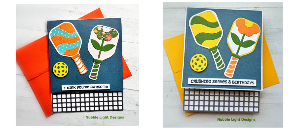 Two Cards Created with Spellbinders “Born to Dink” Set
