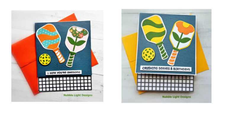 Two Cards Created with Spellbinders “Born to Dink” Set